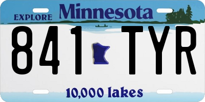 MN license plate 841TYR