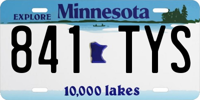 MN license plate 841TYS