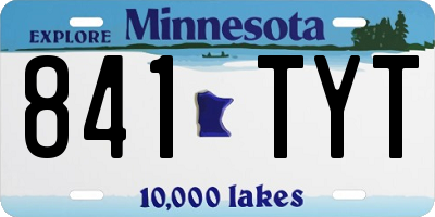 MN license plate 841TYT