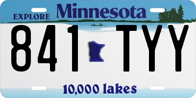 MN license plate 841TYY