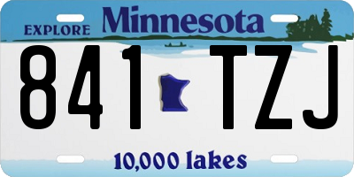 MN license plate 841TZJ