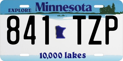 MN license plate 841TZP