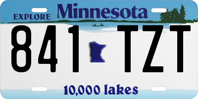MN license plate 841TZT