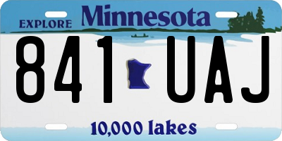 MN license plate 841UAJ