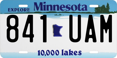 MN license plate 841UAM