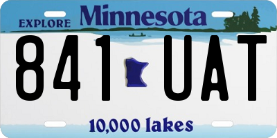 MN license plate 841UAT