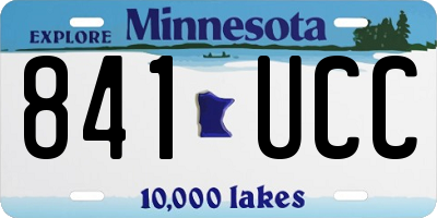 MN license plate 841UCC
