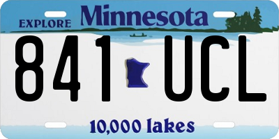 MN license plate 841UCL