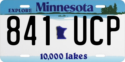 MN license plate 841UCP