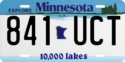 MN license plate 841UCT