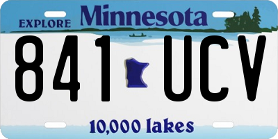 MN license plate 841UCV