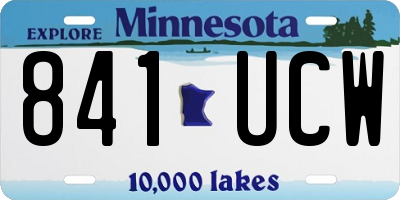 MN license plate 841UCW