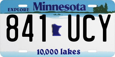 MN license plate 841UCY