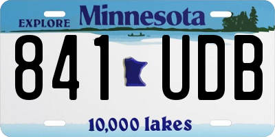 MN license plate 841UDB