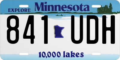 MN license plate 841UDH