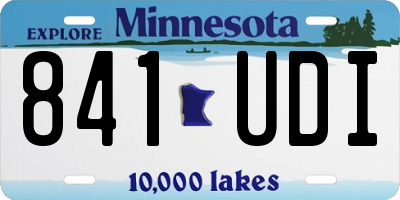 MN license plate 841UDI