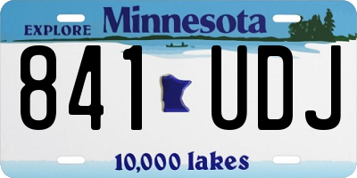 MN license plate 841UDJ