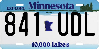 MN license plate 841UDL
