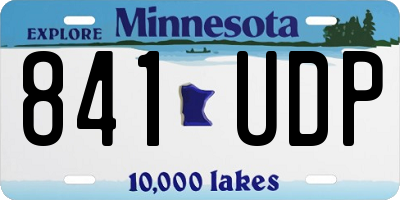 MN license plate 841UDP