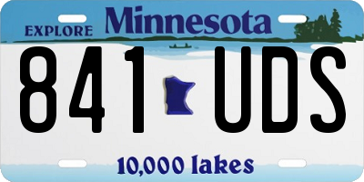 MN license plate 841UDS