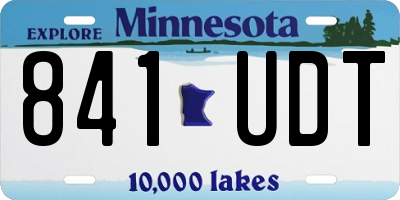 MN license plate 841UDT