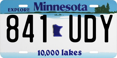 MN license plate 841UDY
