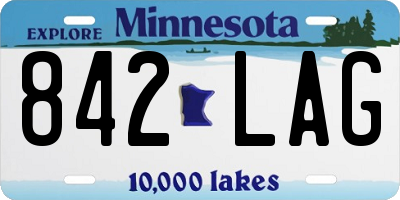 MN license plate 842LAG