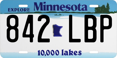 MN license plate 842LBP