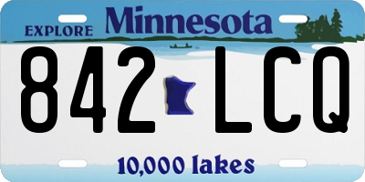 MN license plate 842LCQ