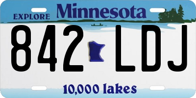 MN license plate 842LDJ