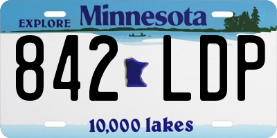 MN license plate 842LDP