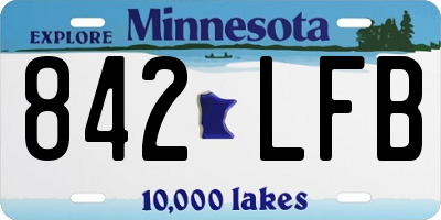 MN license plate 842LFB