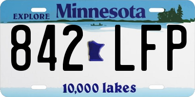 MN license plate 842LFP