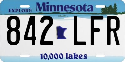 MN license plate 842LFR