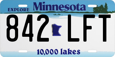 MN license plate 842LFT