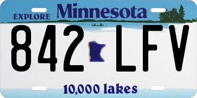 MN license plate 842LFV