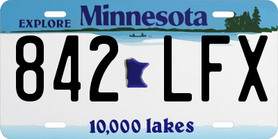 MN license plate 842LFX