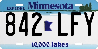 MN license plate 842LFY