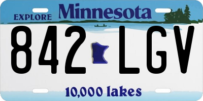 MN license plate 842LGV