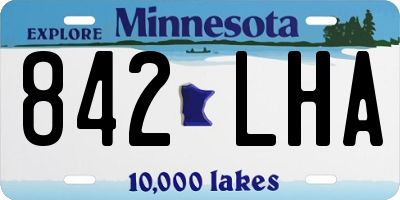 MN license plate 842LHA