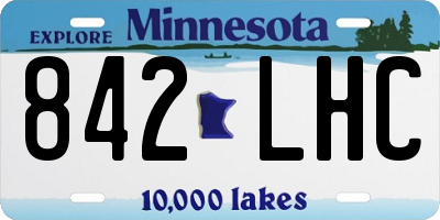 MN license plate 842LHC