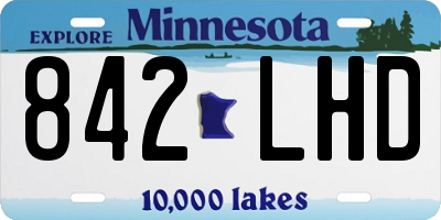 MN license plate 842LHD