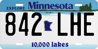 MN license plate 842LHE
