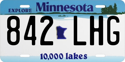 MN license plate 842LHG