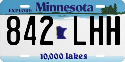 MN license plate 842LHH