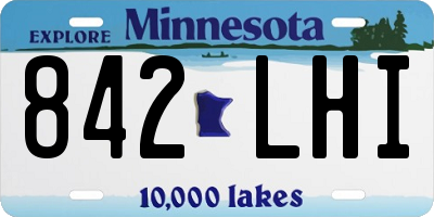 MN license plate 842LHI