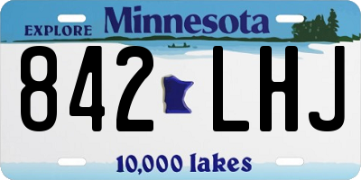 MN license plate 842LHJ