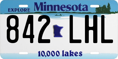 MN license plate 842LHL