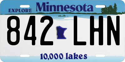 MN license plate 842LHN