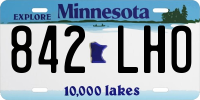 MN license plate 842LHO